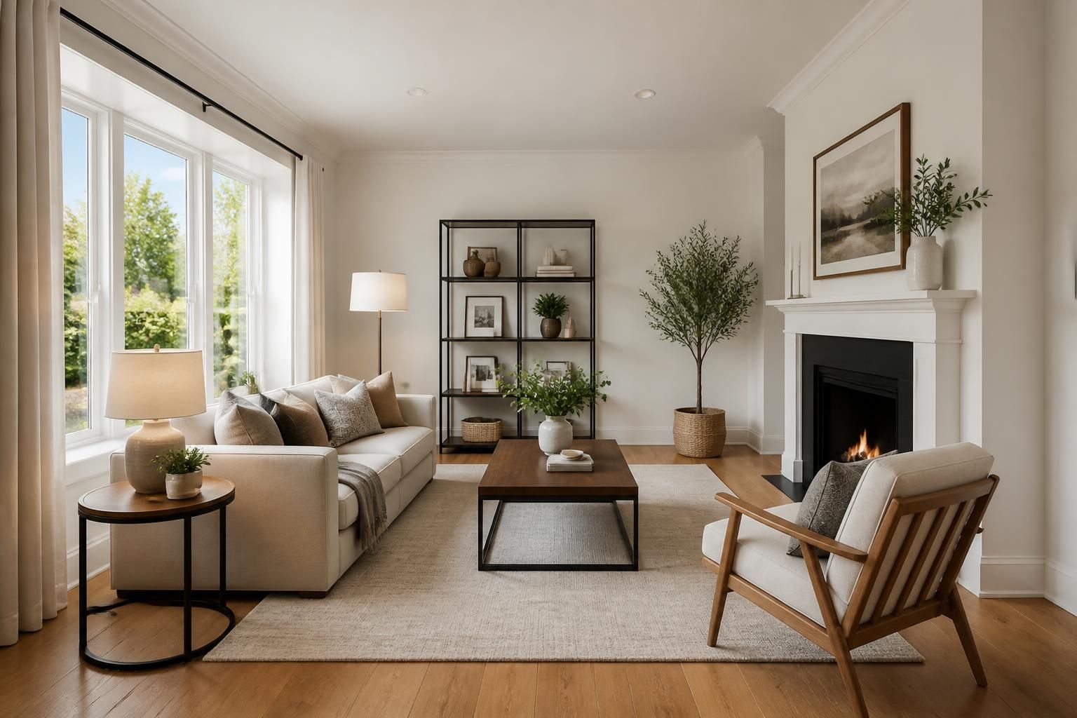 Bright home interior with balanced layout and clear sense of space.