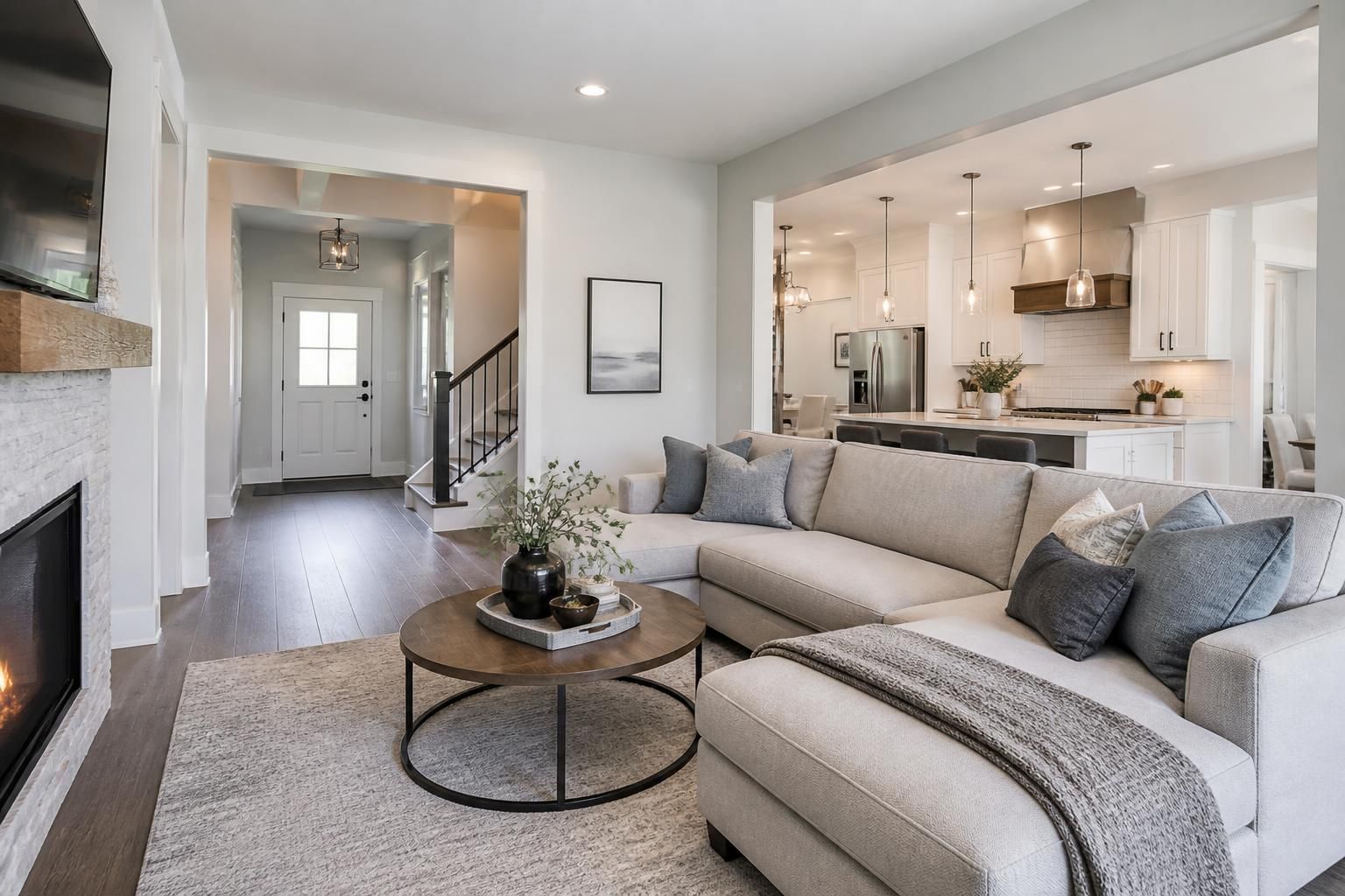 Move-in-ready home interior with a calm welcoming atmosphere.